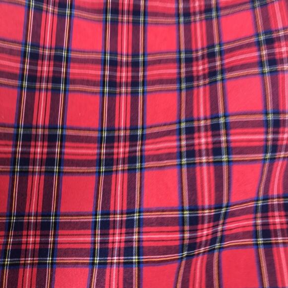 J. Crew Red Tartan Plaid Long-sleeved Button Up With Collar Shirt Size 2 - Picture 6 of 7